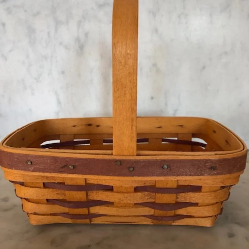 LONGABERGER 1997 Purple Sweetheart Basket Combo Vintage